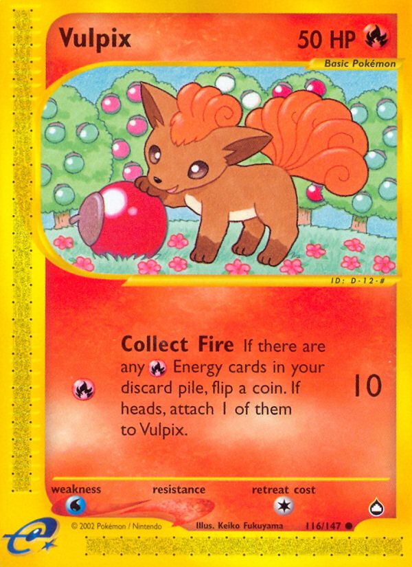 PSA 10 Vulpix Expedition Base Set graded Pokémon card