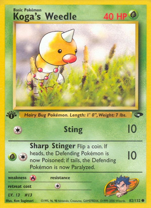 PSA 10 Weedle EX FireRed and LeafGreen graded Pokémon card