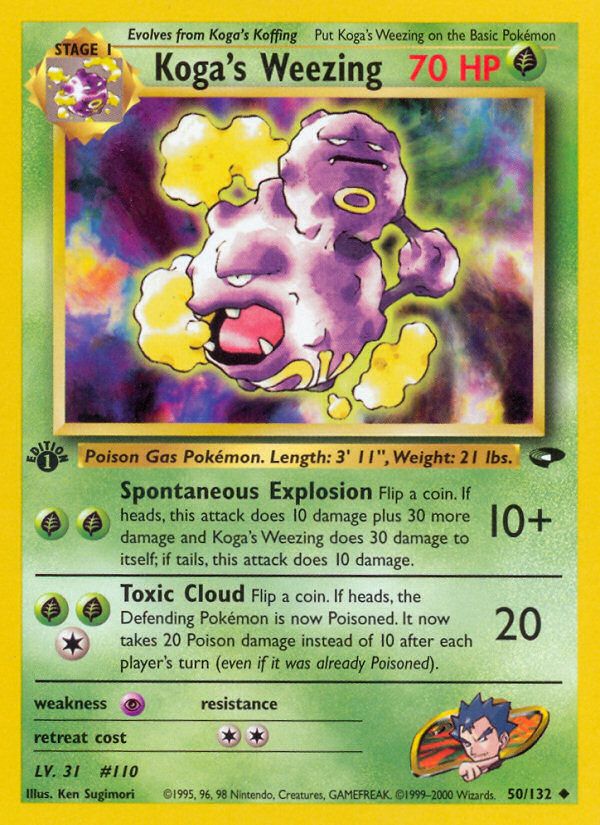 PSA 10 Koga's Weezing Gym Challenge graded Pokémon card