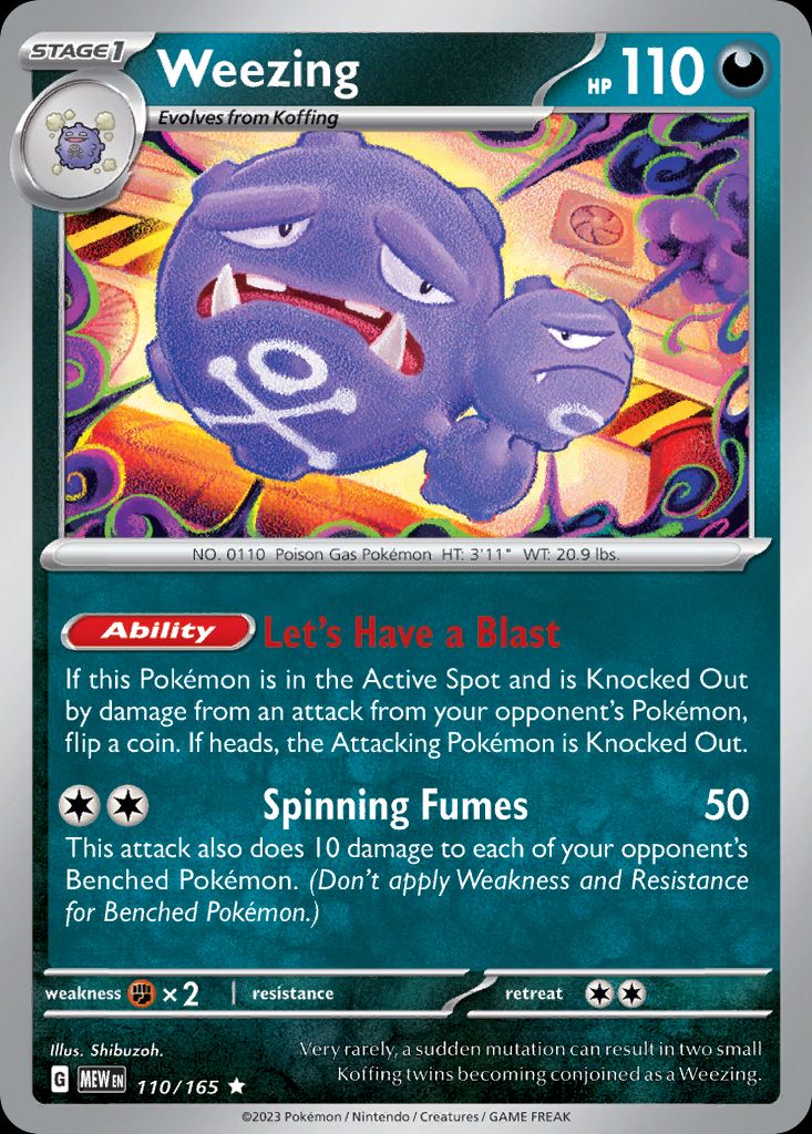 PSA 10 Weezing Expedition Base Set graded Pokémon card