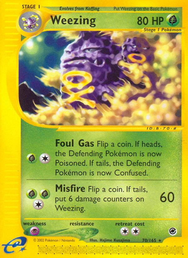 PSA 10 Weezing EX Crystal Guardians graded Pokémon card