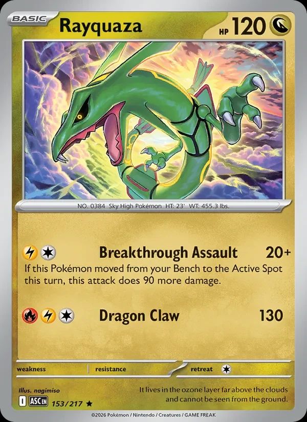 Rayquaza Ascended Heroes card