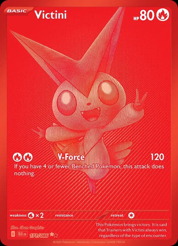 Victini Black Bolt card