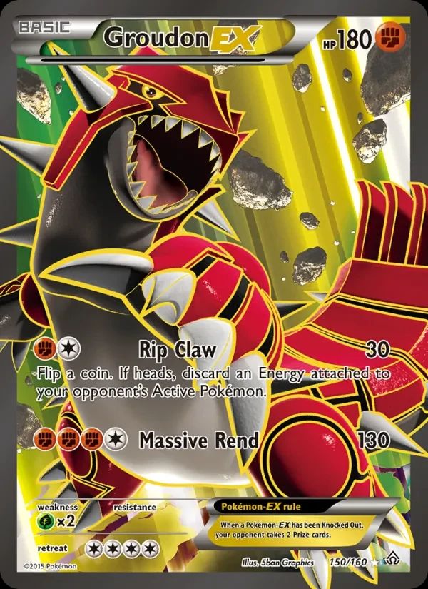 Groudon EX Primal Clash card
