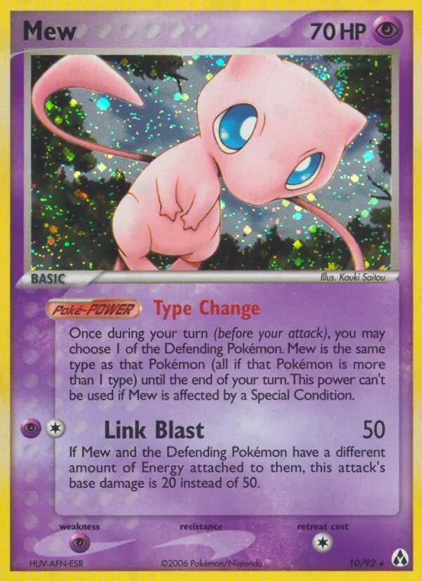 Mew EX Legend Maker card