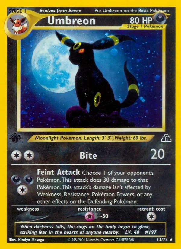 Umbreon Neo Discovery card