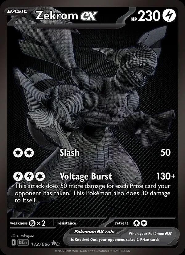 Zekrom ex Black Bolt card
