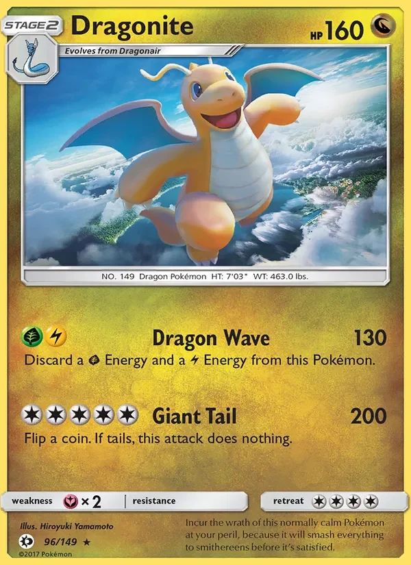 Dragonite Sun & Moon card