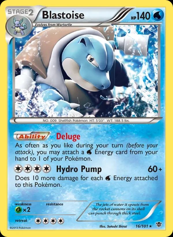 Blastoise Plasma Blast card