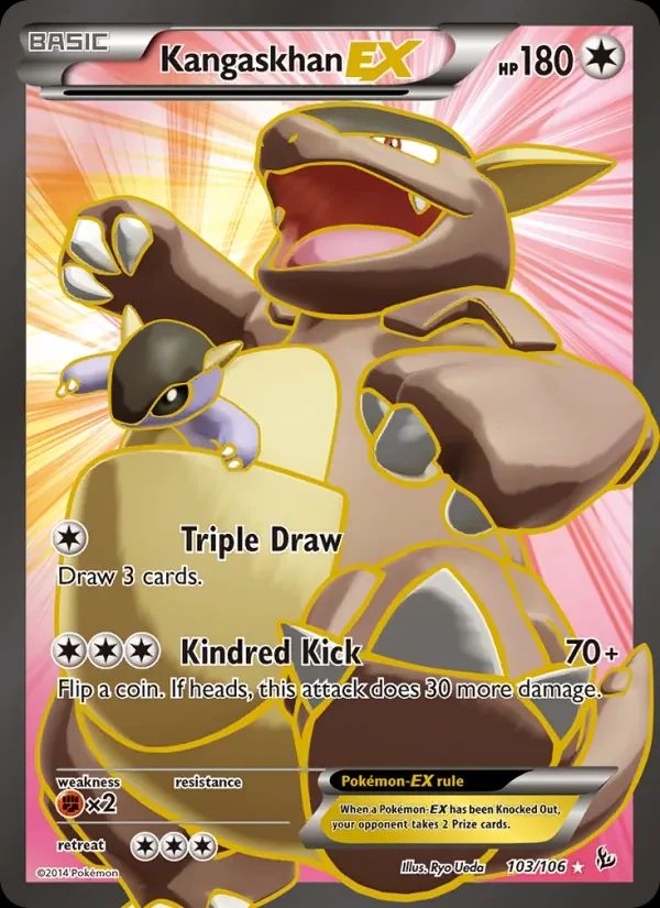 Kangaskhan EX Flashfire card