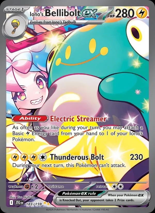 Iono's Bellibolt ex Journey Together card