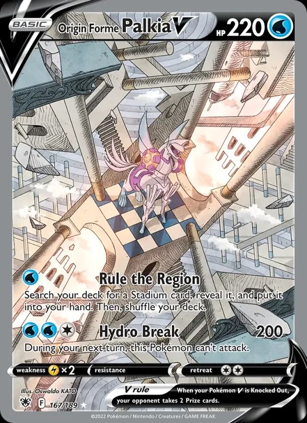 Origin Forme Palkia V Astral Radiance card