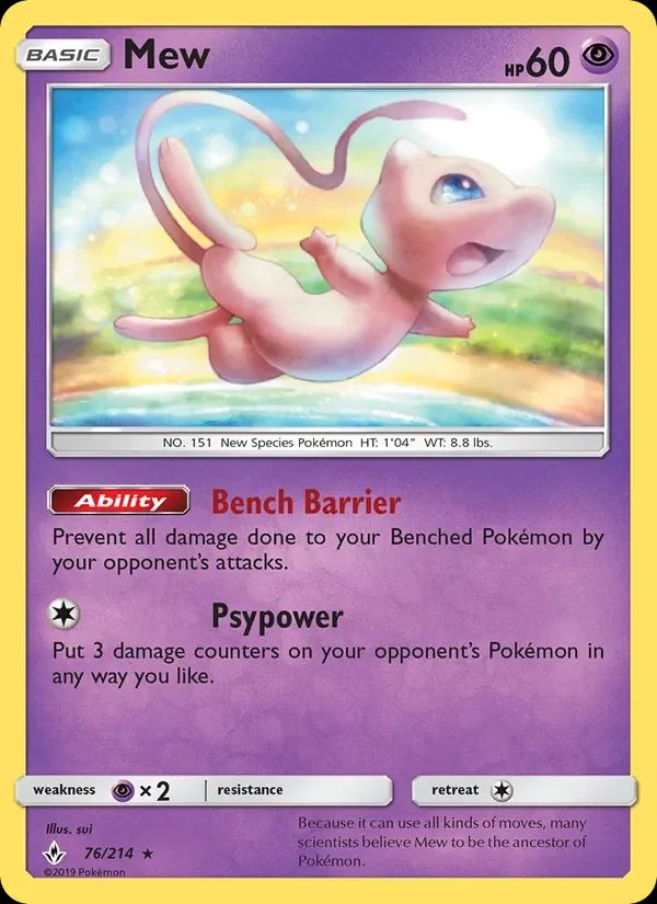 Mew Unbroken Bonds card
