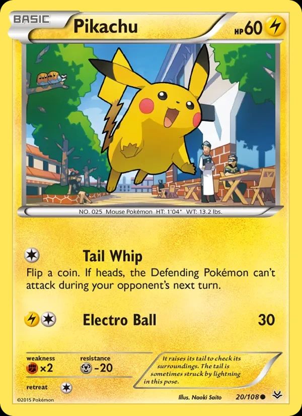 Pikachu Roaring Skies card