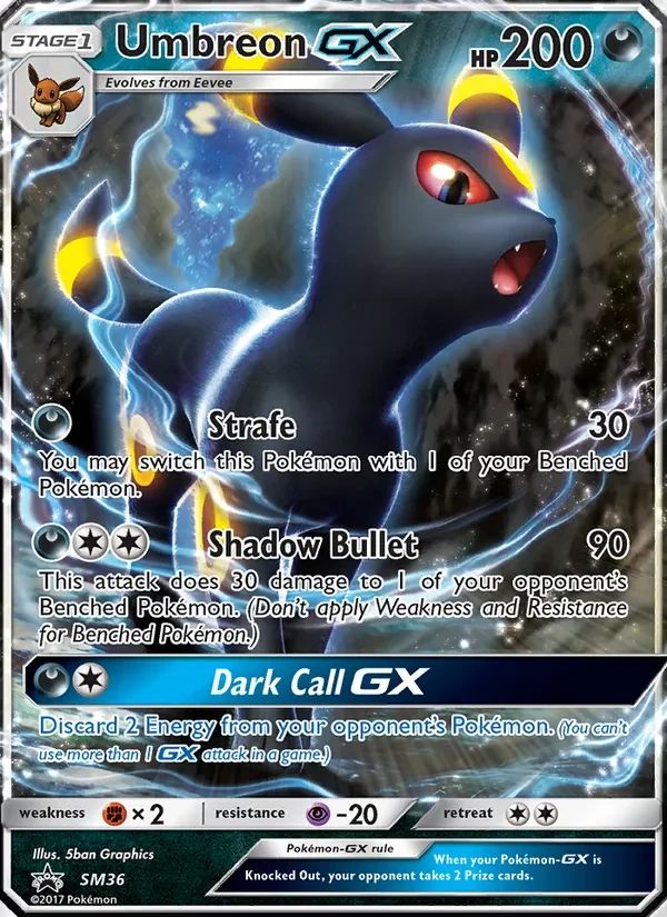 Umbreon GX SM Black Star Promos card