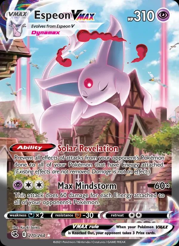 Espeon VMAX Fusion Strike card