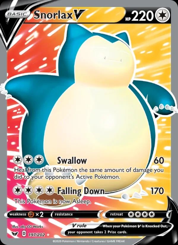 Snorlax V Sword & Shield card