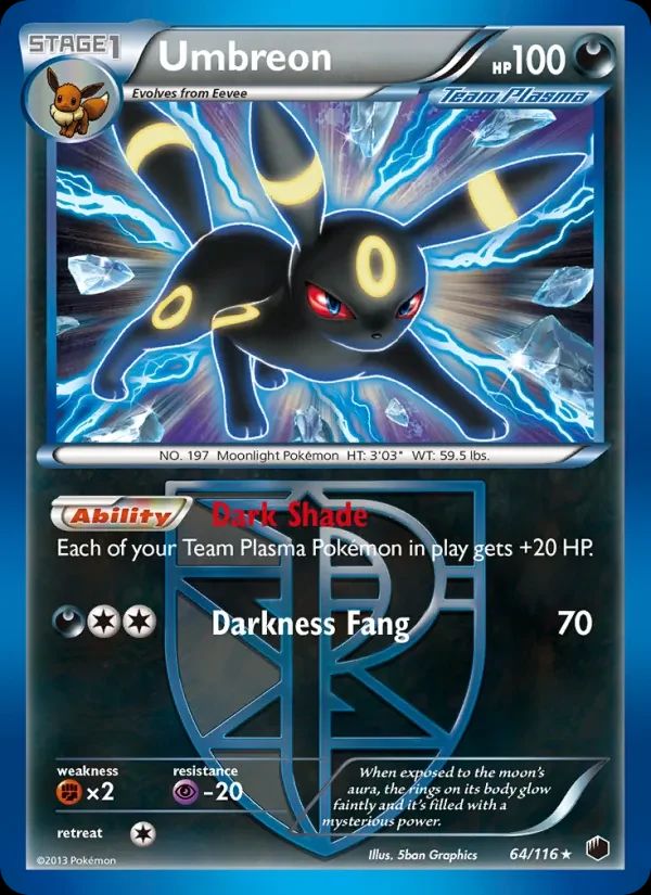 Umbreon Plasma Freeze card