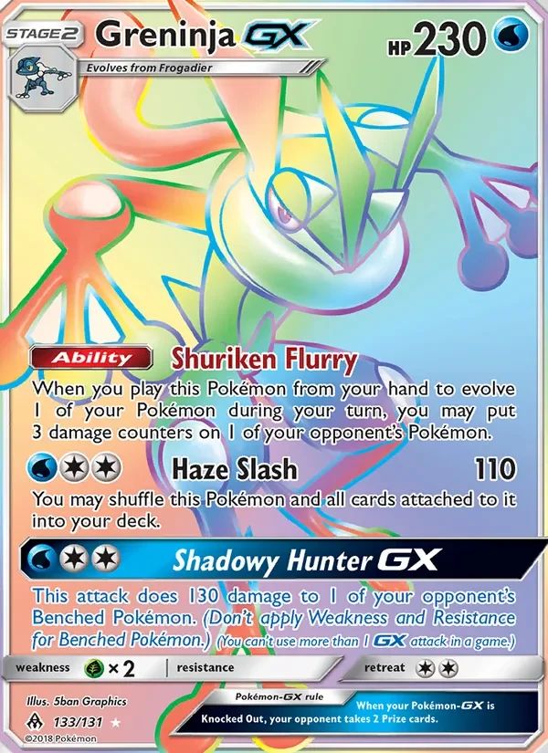 Greninja-GX Forbidden Light card
