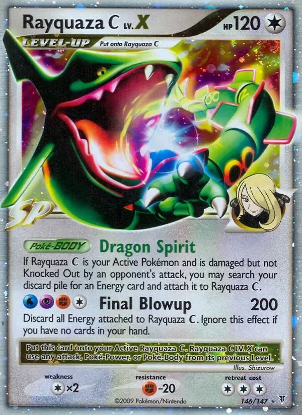 Rayquaza C LV. X Supreme Victors card
