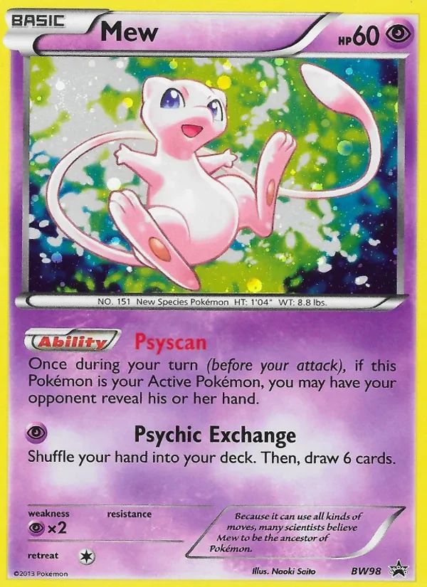Mew BW Black Star Promos card