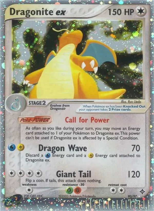 Dragonite EX EX Dragon card