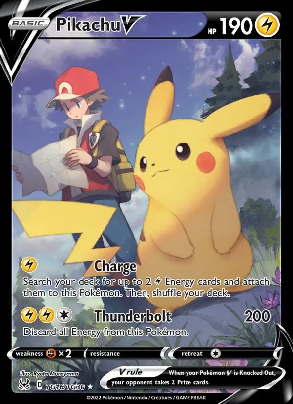 Pikachu V Lost Origin card