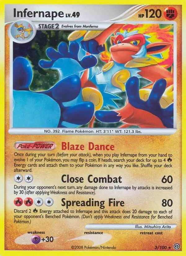 Infernape Stormfront card