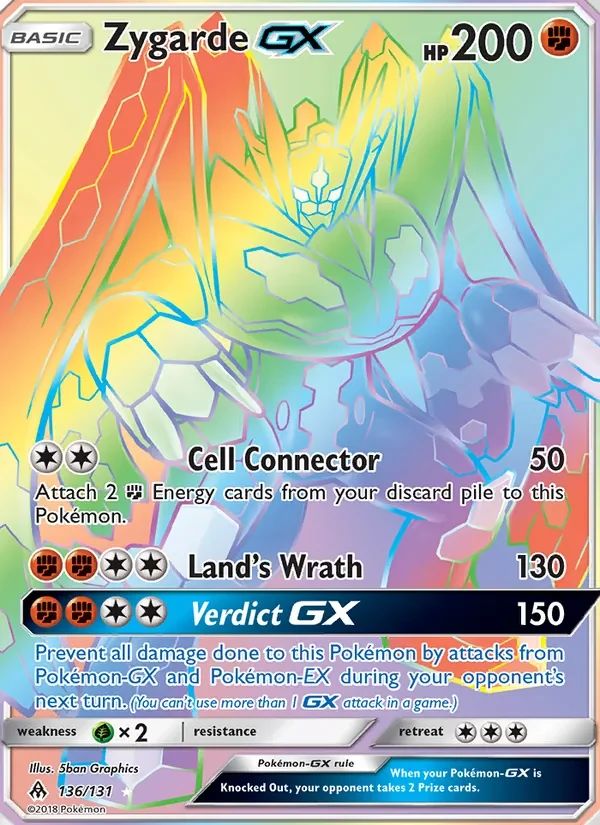 Zygarde-GX Forbidden Light card