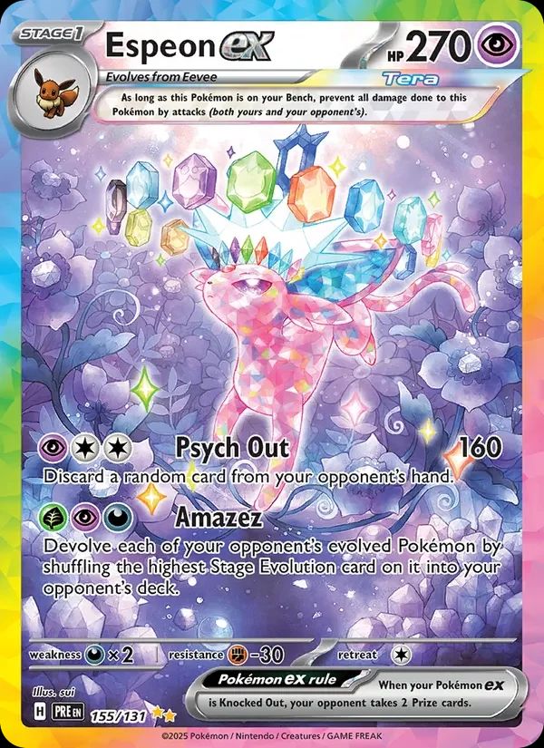 Espeon ex Prismatic Evolutions card