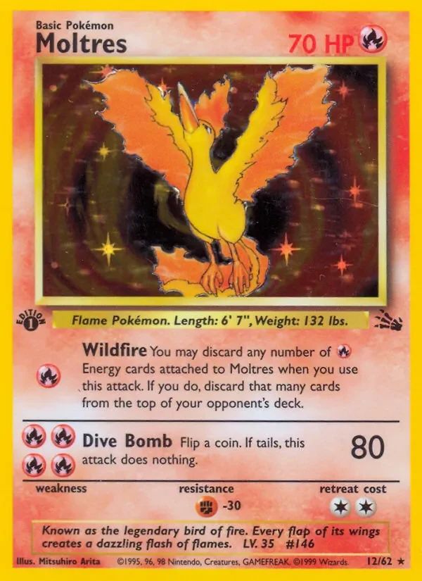 Moltres Fossil card