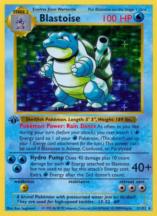 Blastoise Base Set card