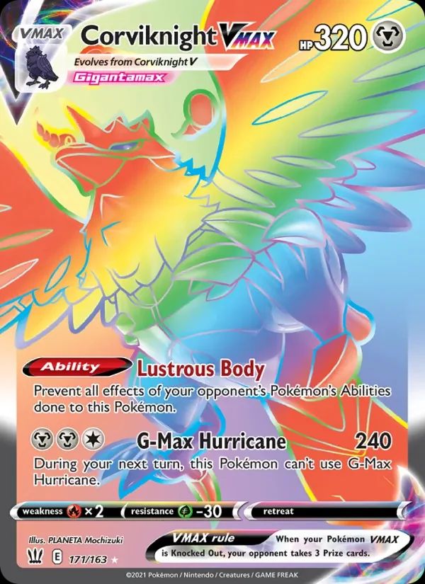 Corviknight VMAX Battle Styles card