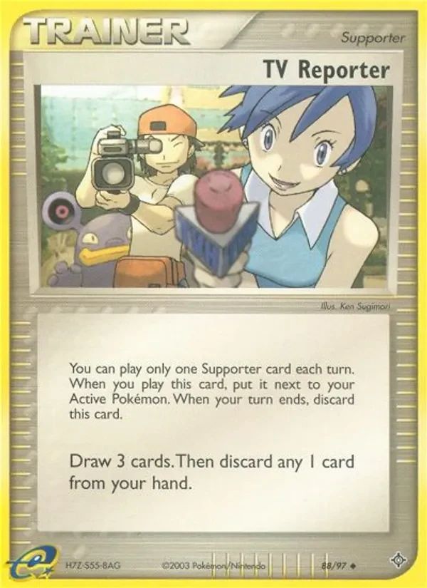 TV Reporter EX Dragon card