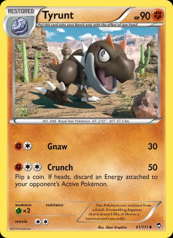 Tyrunt Furious Fists card