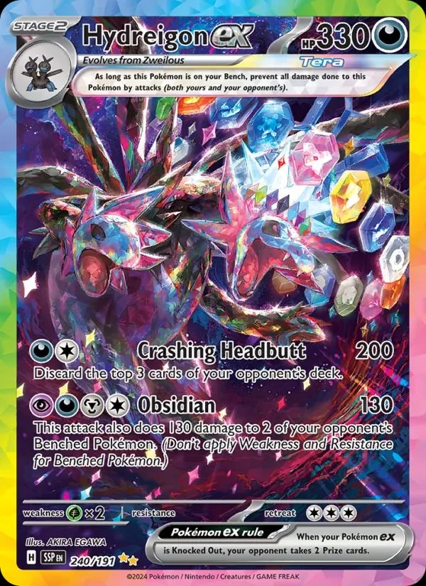 Hydreigon ex Surging Sparks card