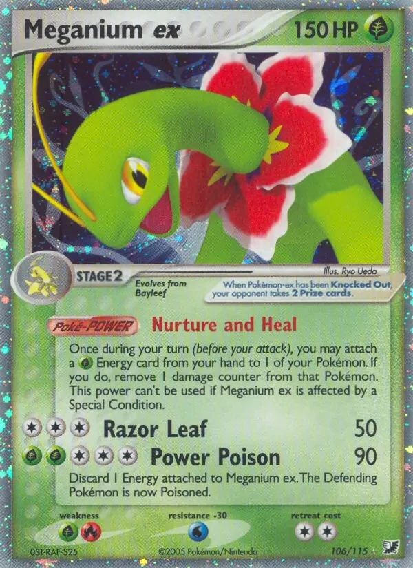 Meganium EX EX Unseen Forces card