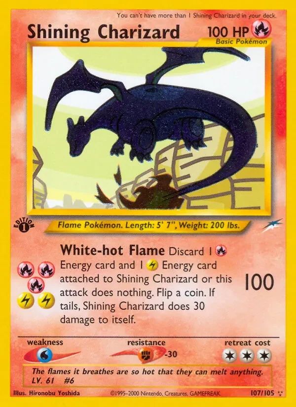 Shining Charizard Neo Destiny card