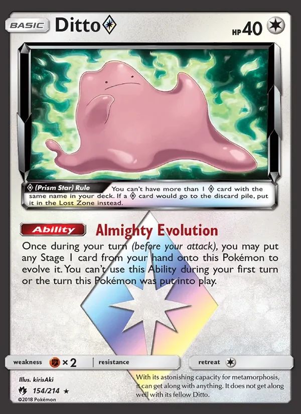Ditto Lost Thunder card