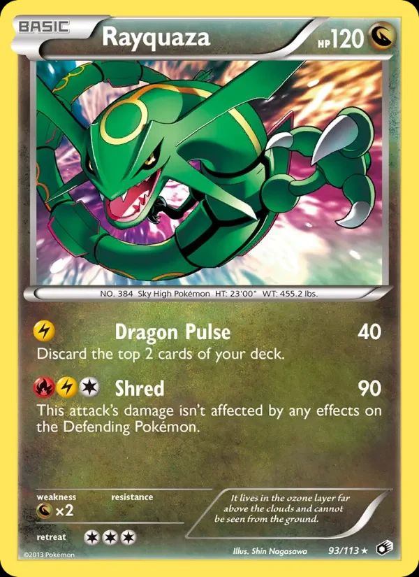 Rayquaza Legendary Treasures card