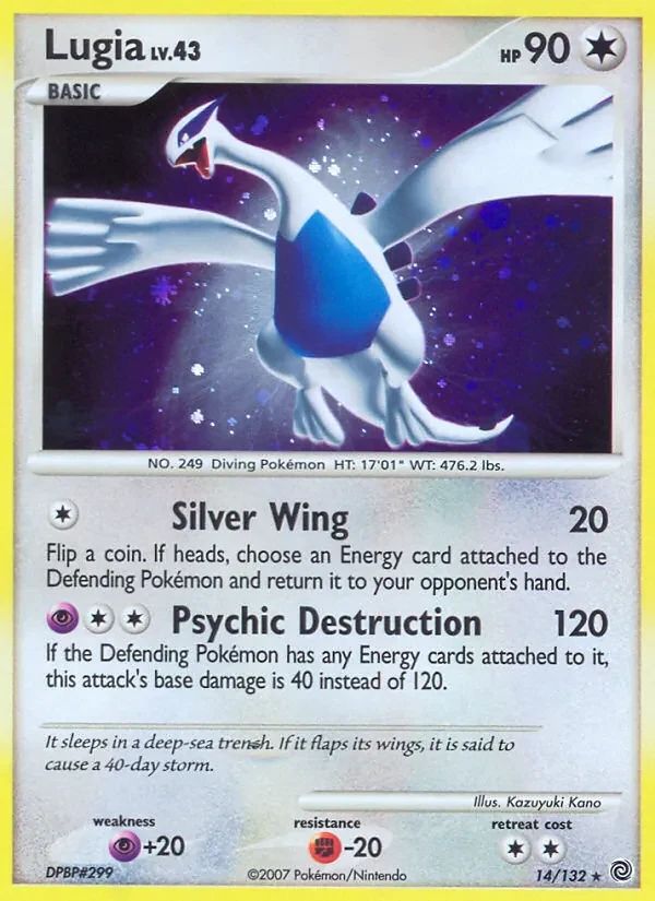 Lugia Secret Wonders card