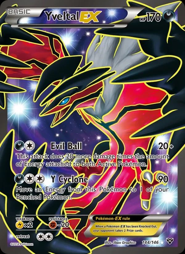 Yveltal EX XY card