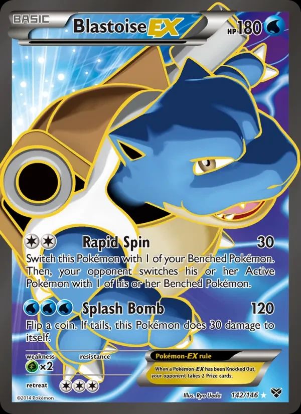 Blastoise EX XY card
