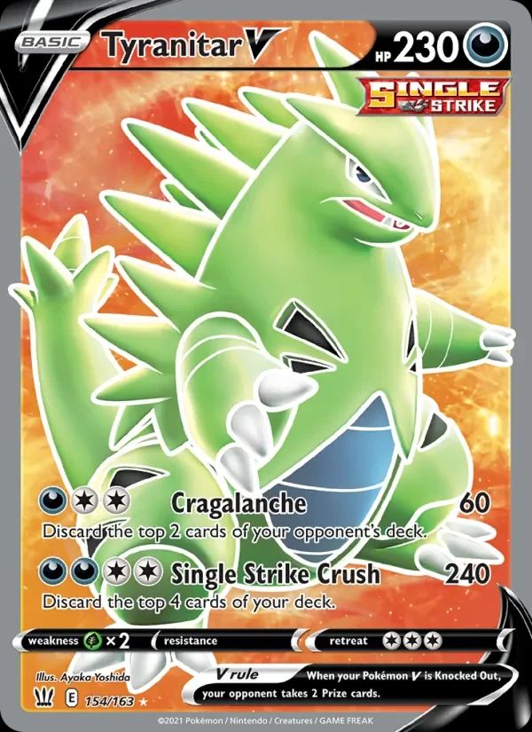 Tyranitar V Battle Styles card