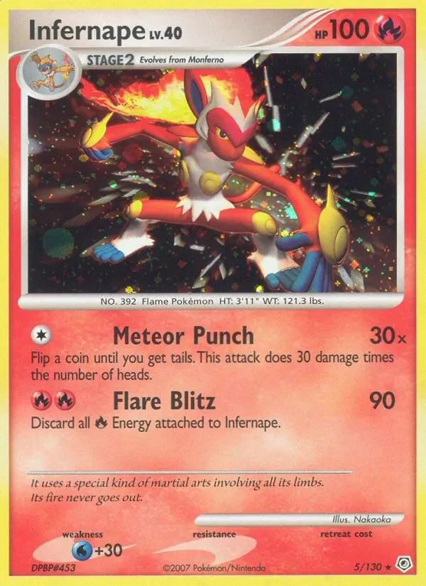 Infernape Diamond & Pearl card