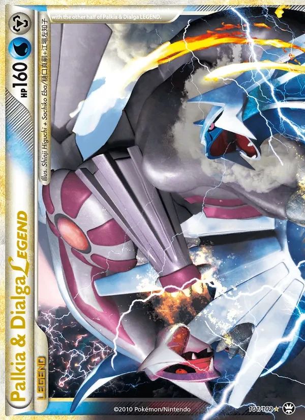 Palkia & Dialga LEGEND Triumphant card