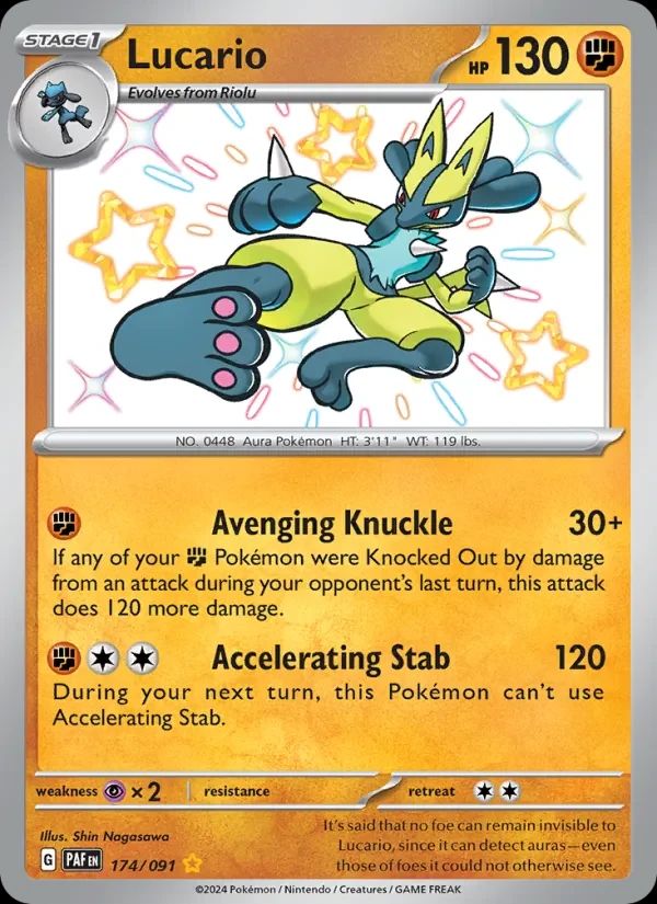 Lucario Paldean Fates card