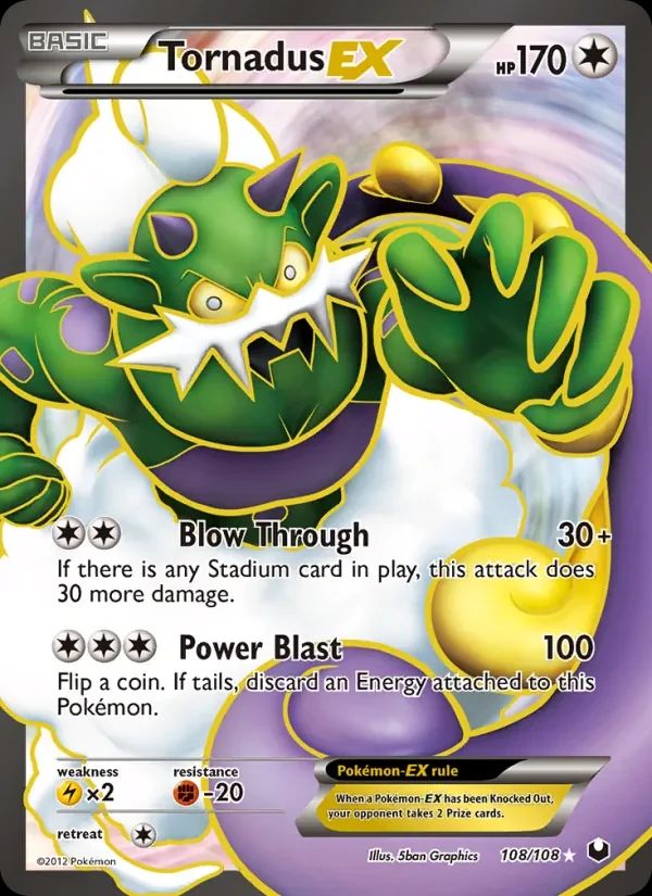 Tornadus EX Dark Explorers card