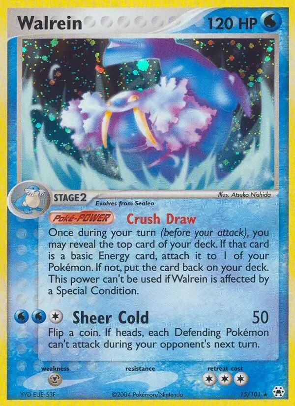 Walrein EX Hidden Legends card