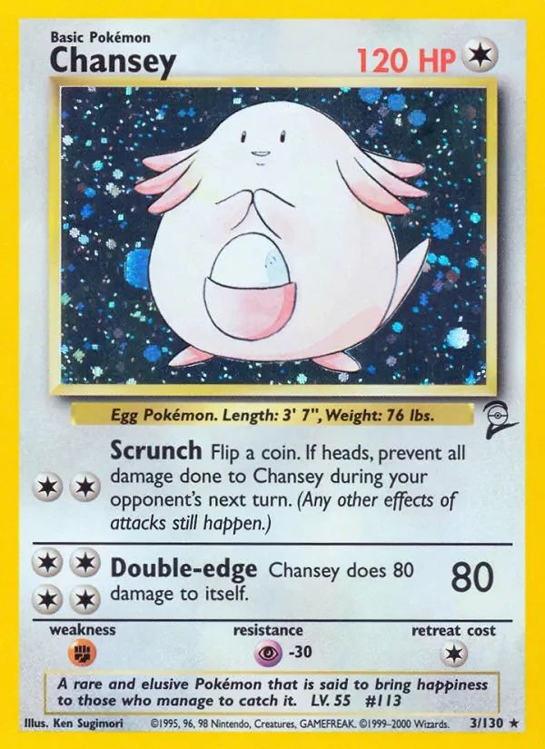 Chansey Base Set 2 card